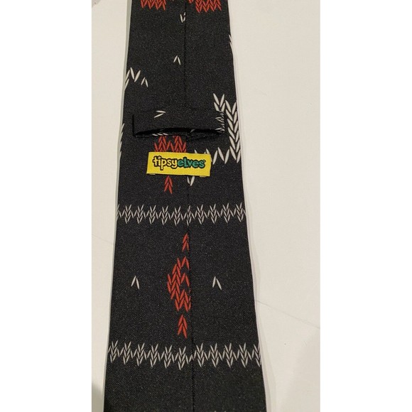 TIPSY ELVES Men's The Rage Deer Christmas Blazer With‎ Tie Set Sz 42J Black - Picture 7 of 13